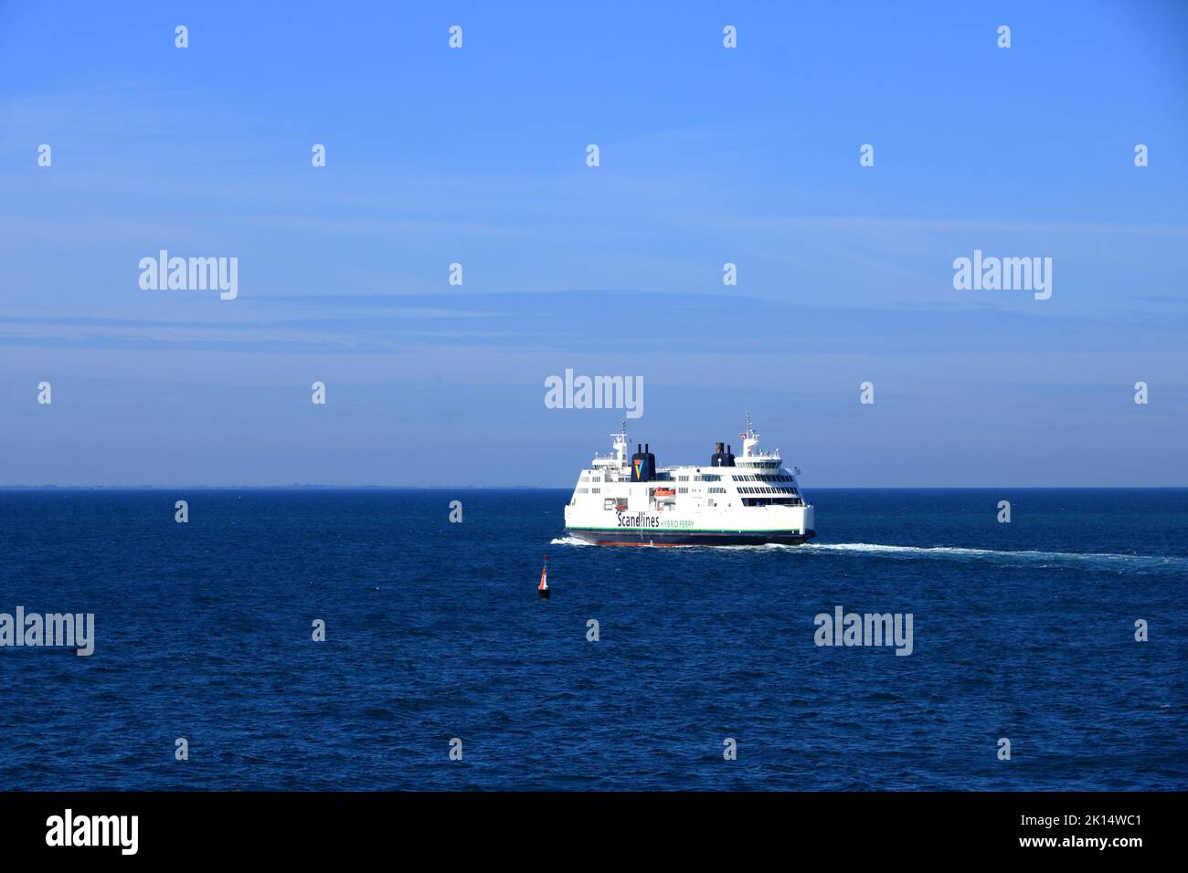 June 2 2022 - Puttgarden, Germany: the Scandlines passenger ferry between the ports of Rødbyhavn and Puttgarden Stock Photo