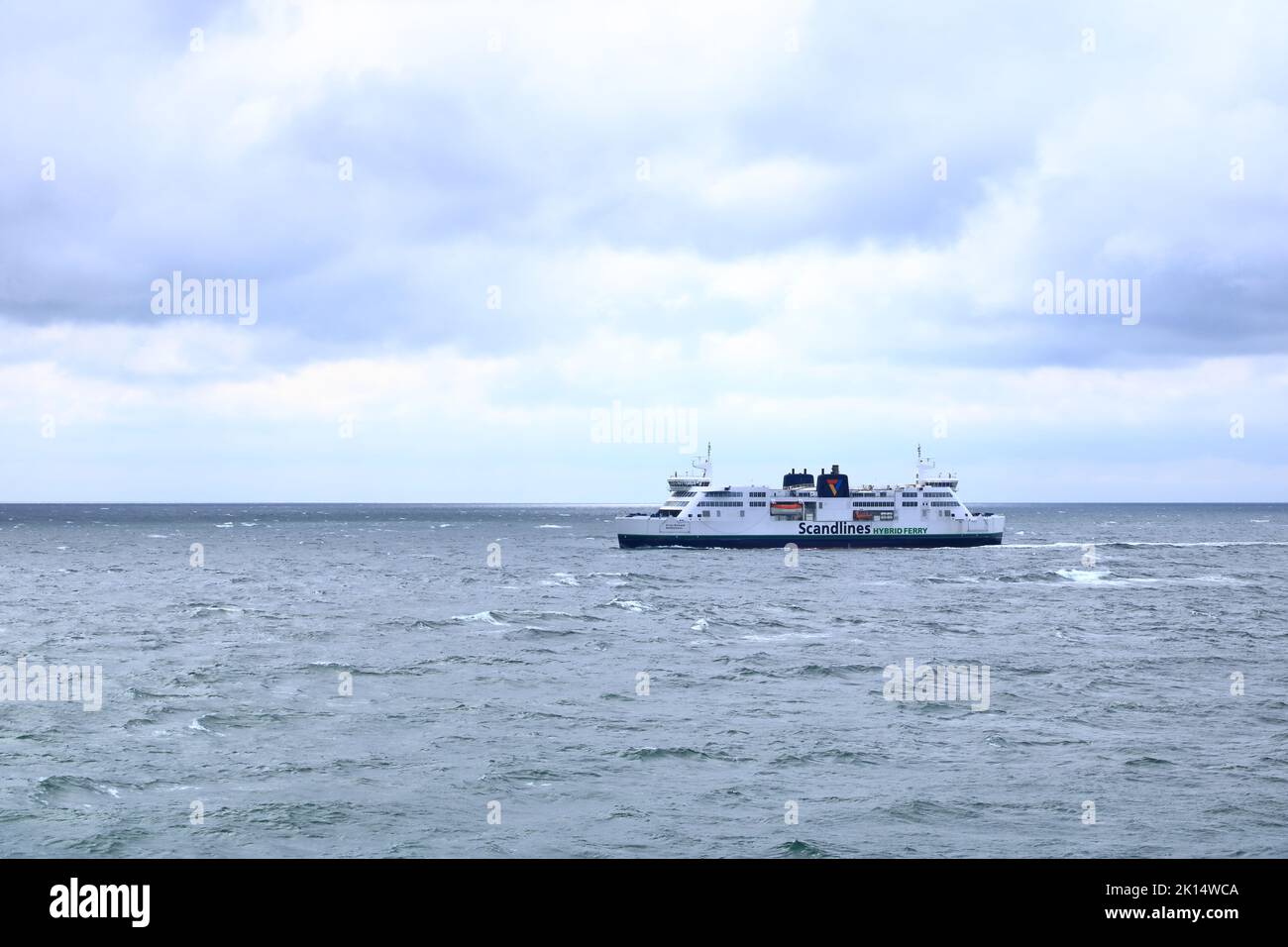 June 2 2022 - Puttgarden, Germany: the Scandlines passenger ferry between the ports of Rødbyhavn and Puttgarden Stock Photo