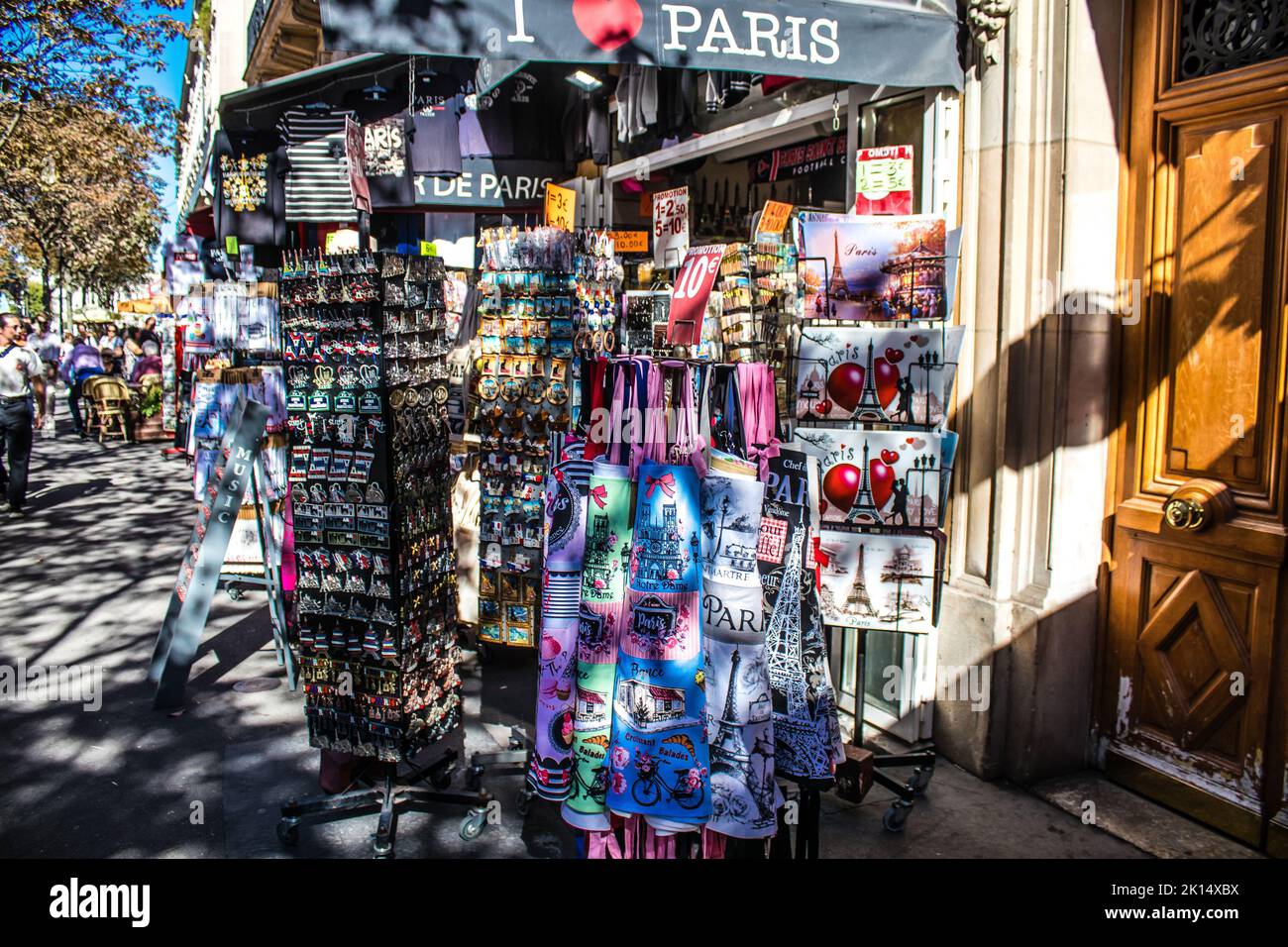Paris, France - September 14, 2022 Decorative objects and various gift ...