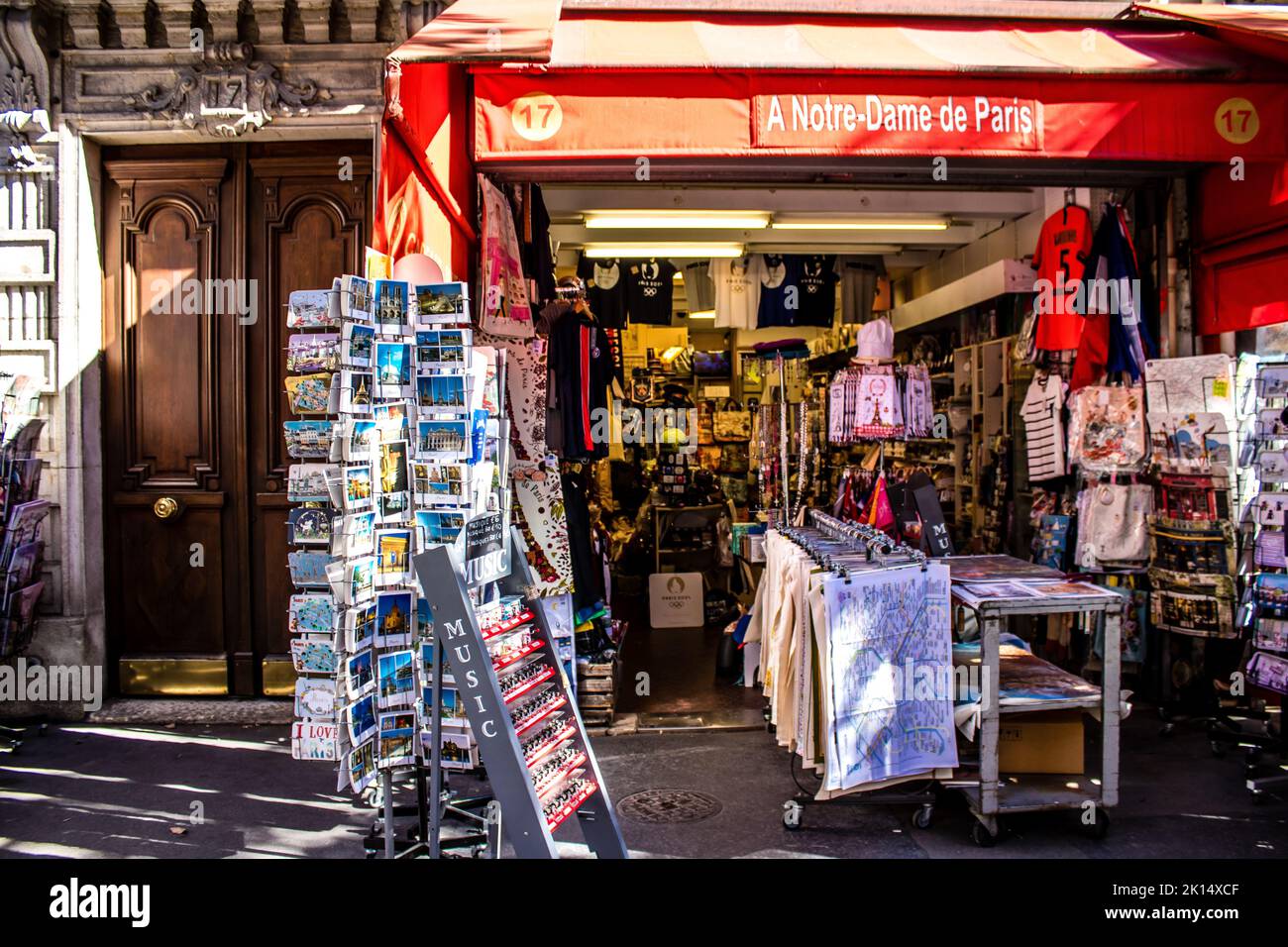 Paris, France - September 14, 2022 Decorative objects and various gift ...