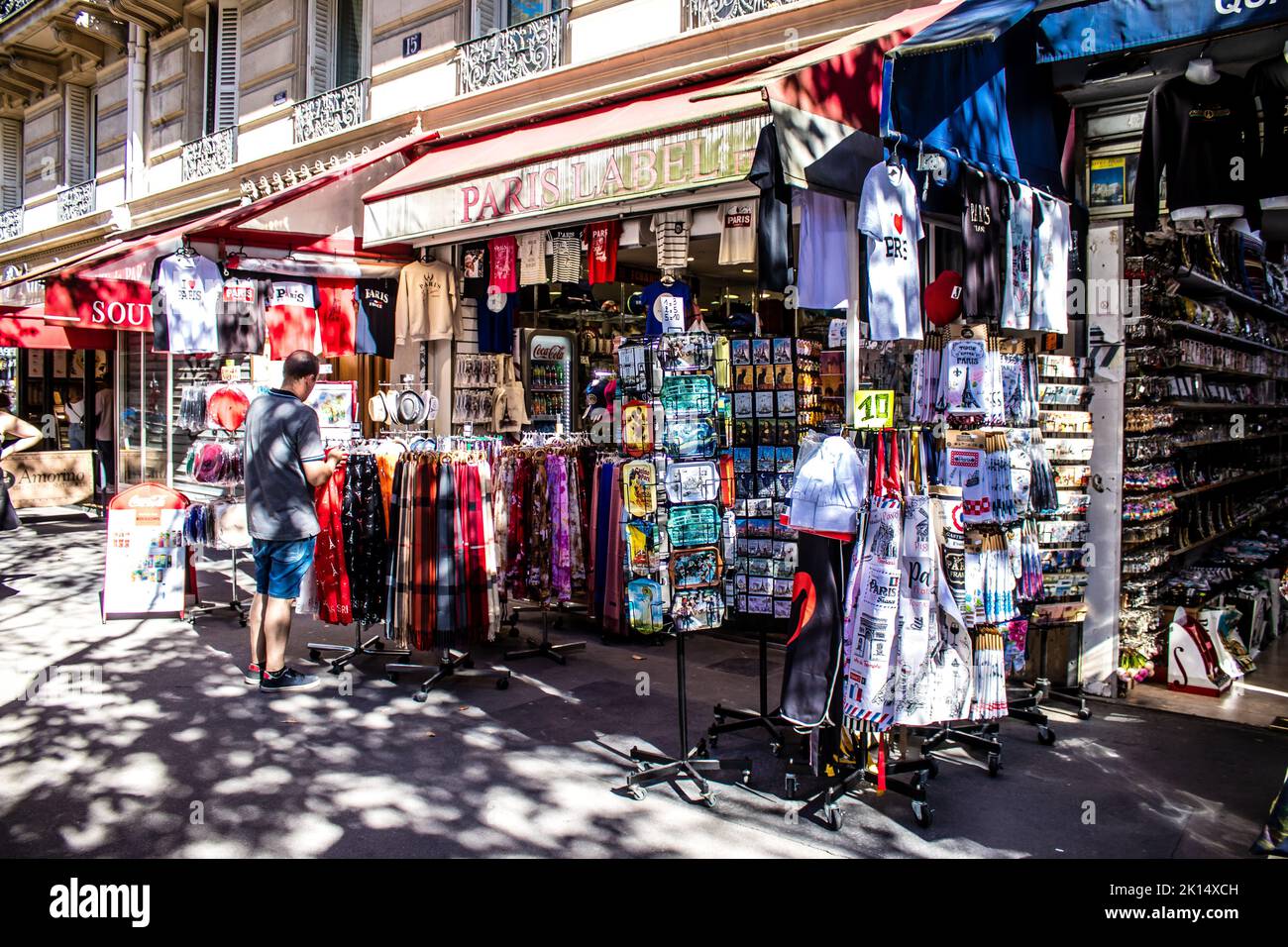 Paris, France - September 14, 2022 Decorative objects and various gift ...