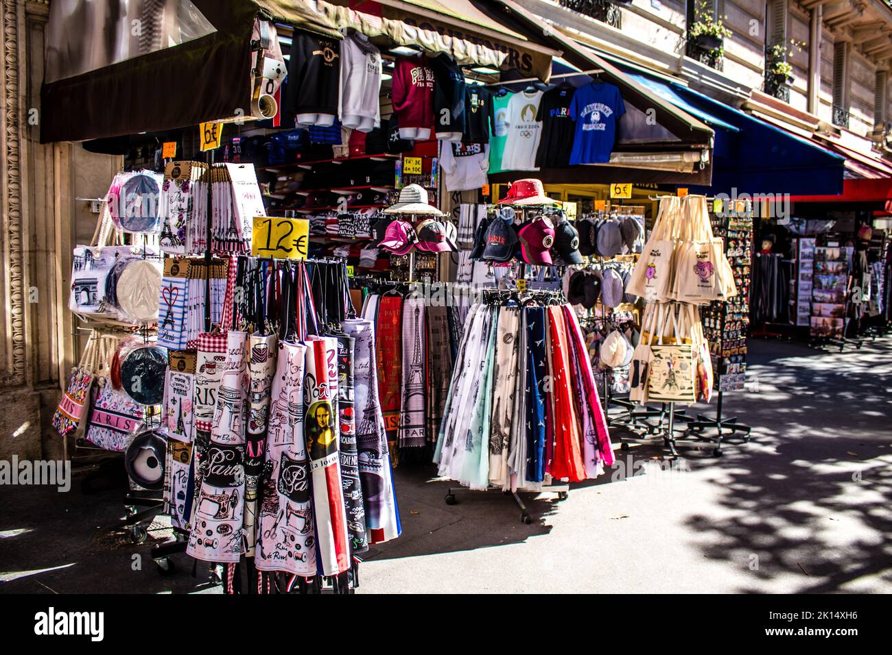 Paris, France - September 14, 2022 Decorative objects and various gift ...