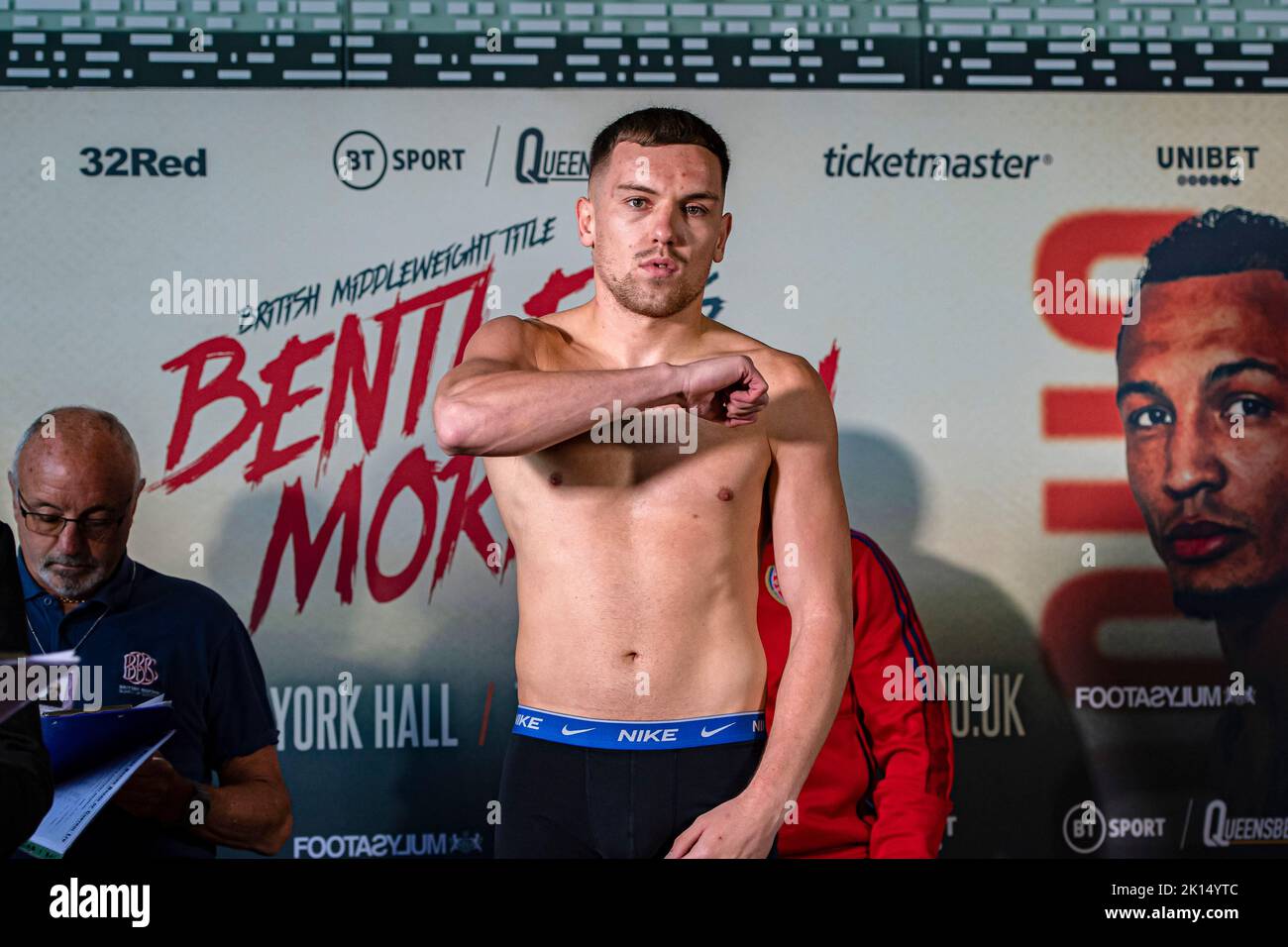 LONDON, UNITED KINGDOM. 15th Sep, 2022. Joe Hardy during Frank Warren presents Bentley vs Morrison Official Weigh-In at Bethnal Green Town Hall Hotel on Thursday, September 15, 2022 in LONDON (Editorial use only, license required for commercial use. No use in betting, games or a single club/league/player publications.) Credit: Taka G Wu/Alamy Live News Stock Photo