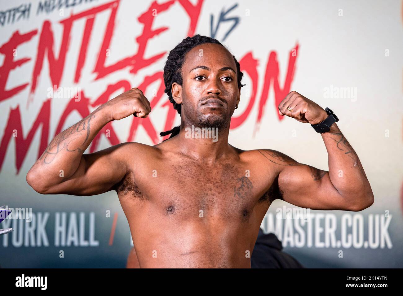 LONDON, UNITED KINGDOM. 15th Sep, 2022. Reiss Taylor during Frank Warren presents Bentley vs Morrison Official Weigh-In at Bethnal Green Town Hall Hotel on Thursday, September 15, 2022 in LONDON (Editorial use only, license required for commercial use. No use in betting, games or a single club/league/player publications.) Credit: Taka G Wu/Alamy Live News Stock Photo