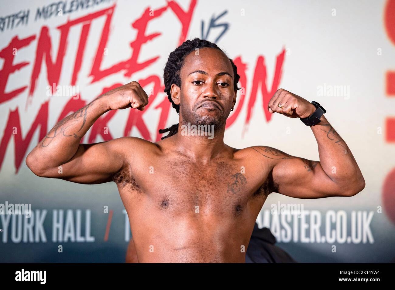 LONDON, UNITED KINGDOM. 15th Sep, 2022. Reiss Taylor during Frank Warren presents Bentley vs Morrison Official Weigh-In at Bethnal Green Town Hall Hotel on Thursday, September 15, 2022 in LONDON (Editorial use only, license required for commercial use. No use in betting, games or a single club/league/player publications.) Credit: Taka G Wu/Alamy Live News Stock Photo