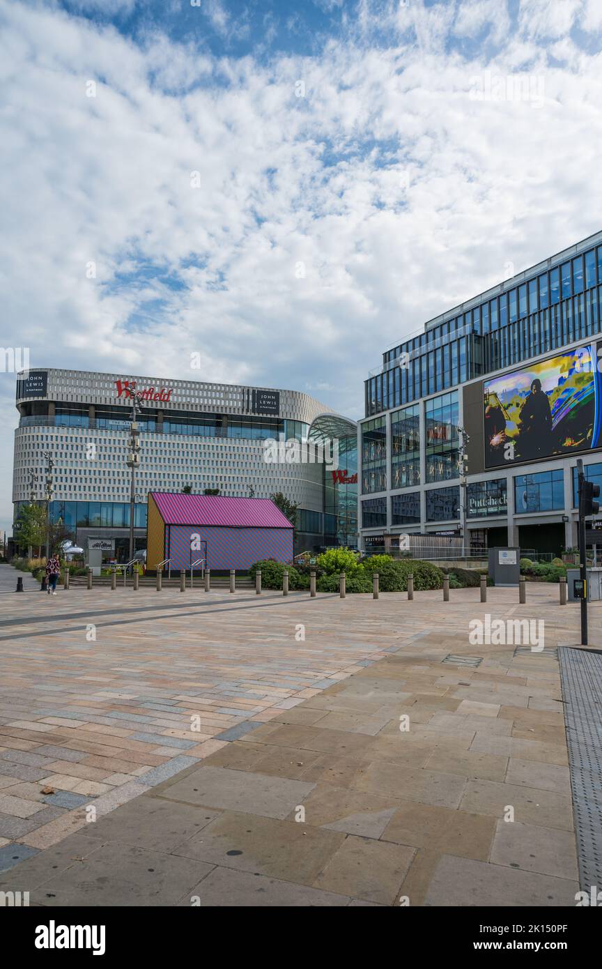 Westfield London. Large shopping centre in White City, London, England Stock Photo