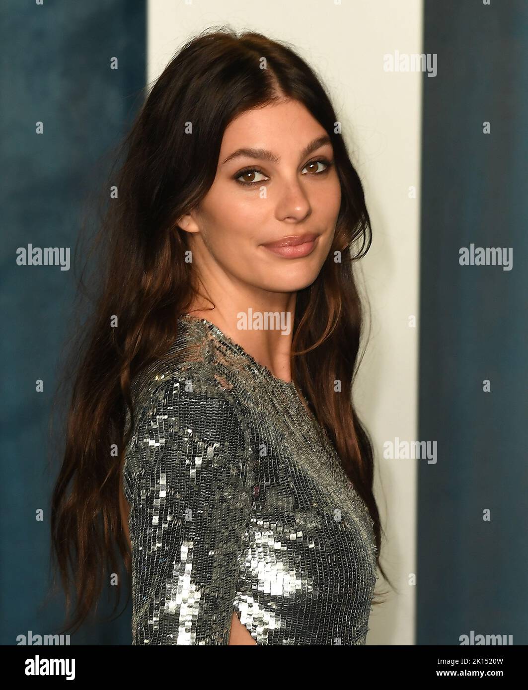 Camila Morrone attends the 2022 Vanity Fair Oscar Party hosted by