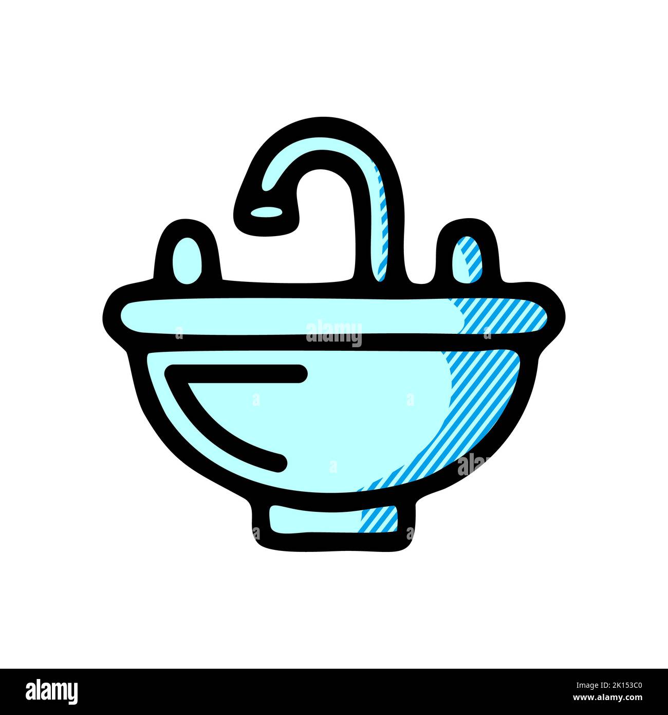 sink icon isolated on white background from hotel collection. sink icon trendy and modern sink symbol  sink icon simple sign. sink icon flat vector il Stock Photo