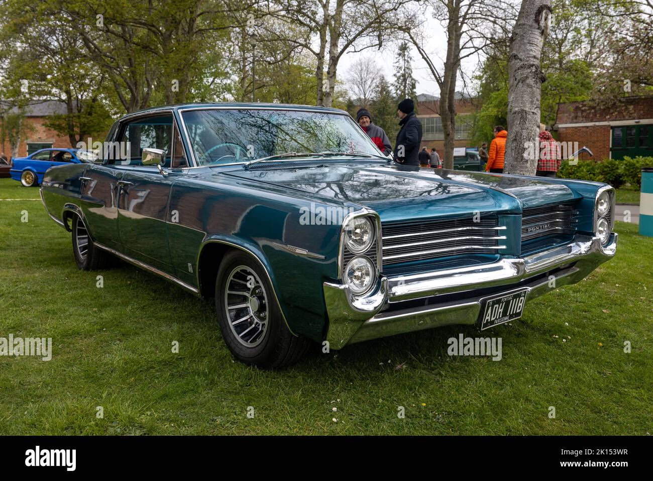1964 Pontiac Parisienne ‘ADH 111B’ on display at the June Scramble held at the Bicester Heritage Centre on the 23rd April 2022 Stock Photo