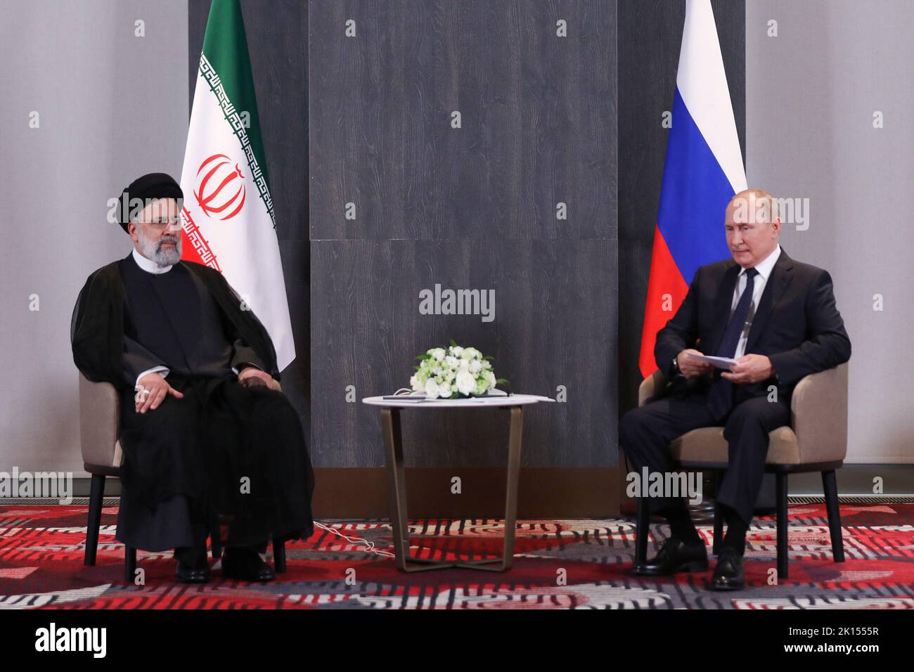 Samarkand, Samarkand, Uzbekistan. 15th Sep, 2022. Iranian President