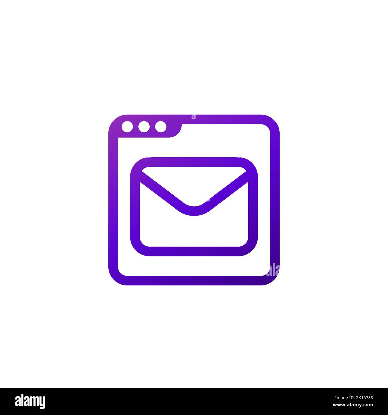 Email inbox logo app icon Cut Out Stock Images & Pictures - Alamy
