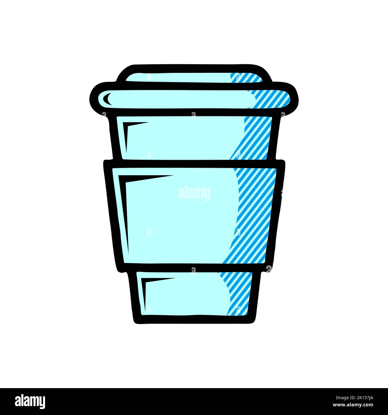 coffee cup icon isolated on white background from coffe shop collection ...