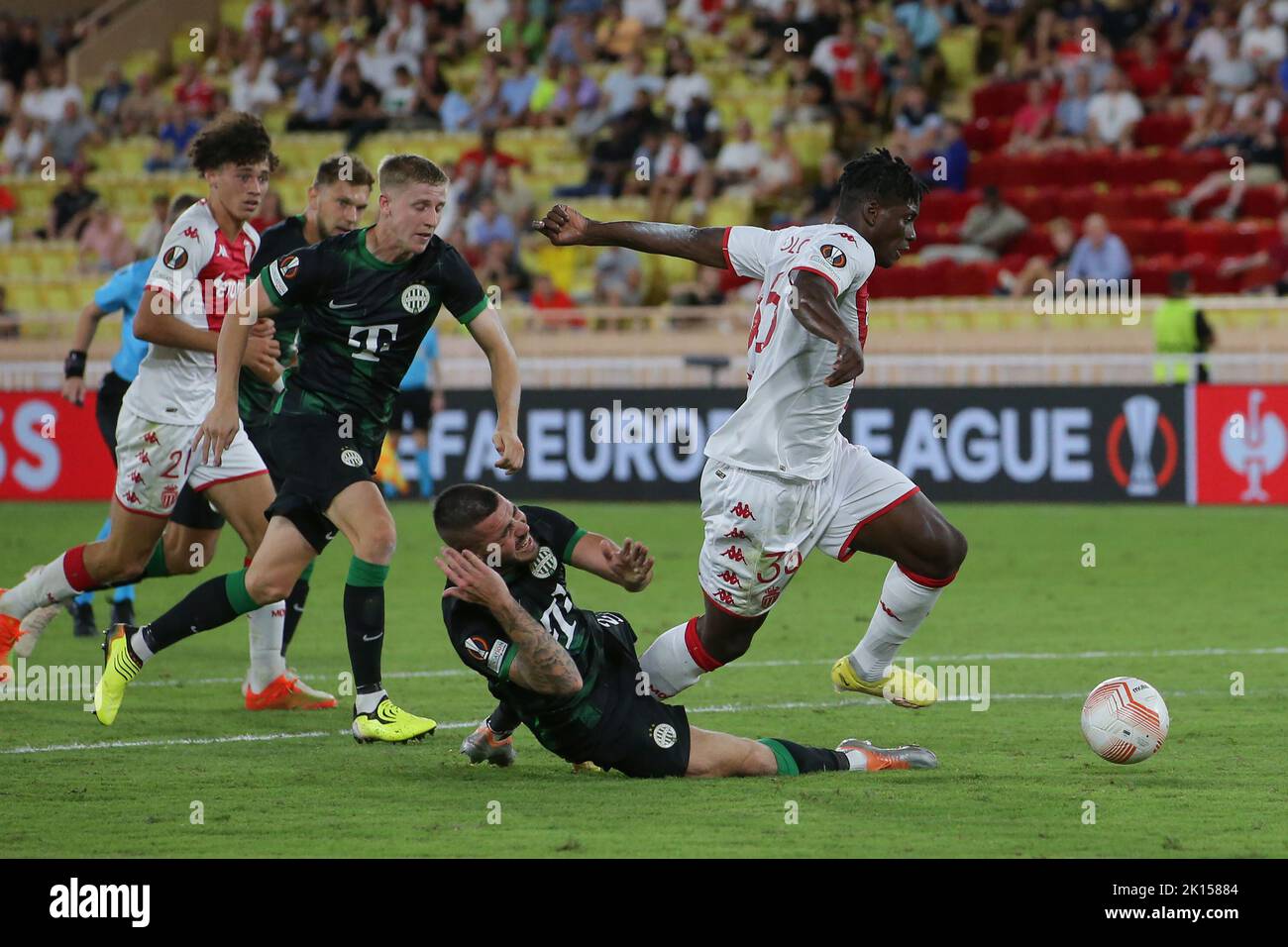 Ferencvarosi TC vs. HNK Rijeka UEFA EL football match, Stock Photo