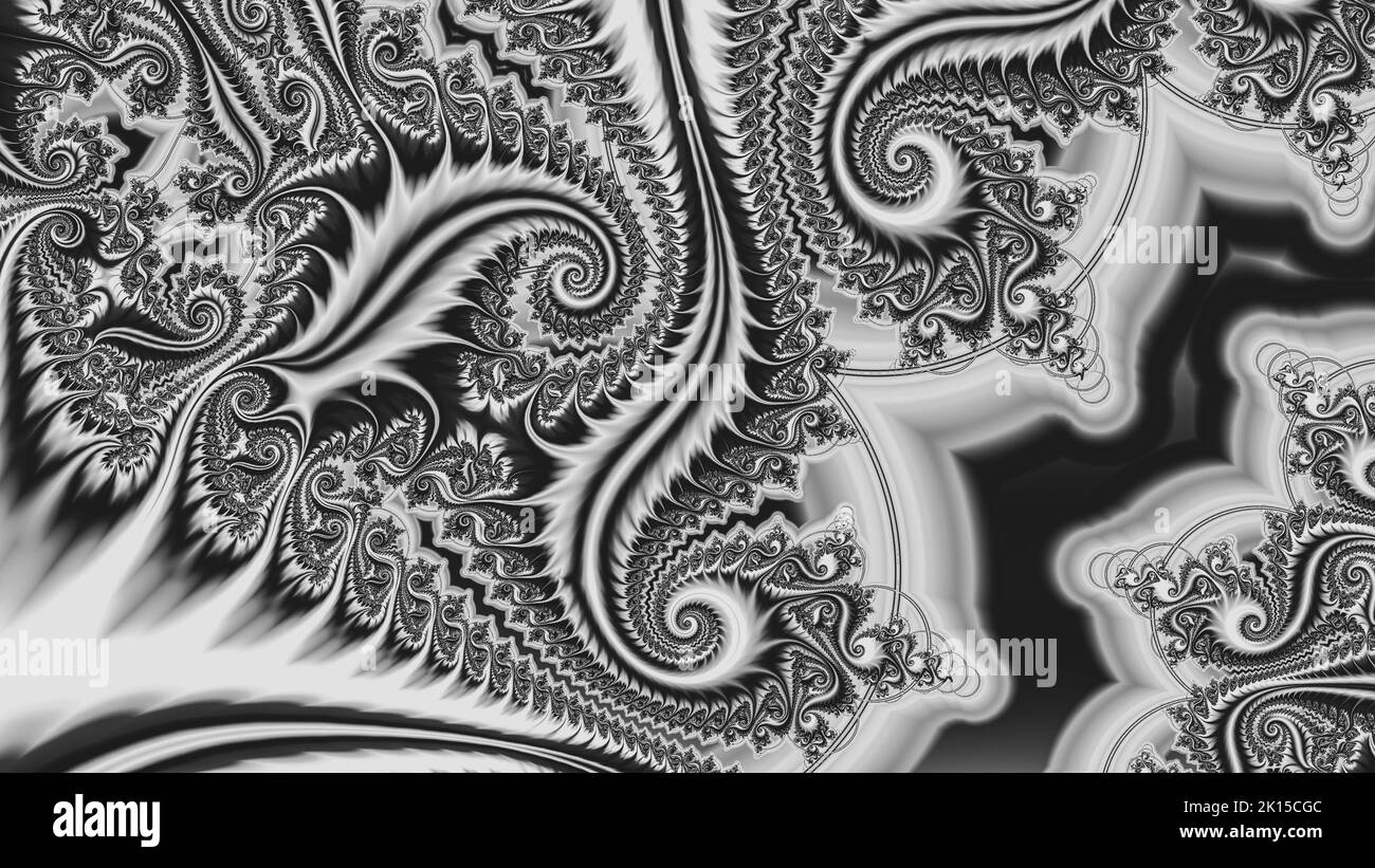Abstract Computer generated Fractal design. A fractal is a never-ending ...