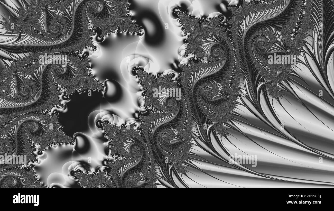 Abstract Computer generated Fractal design. A fractal is a never-ending ...