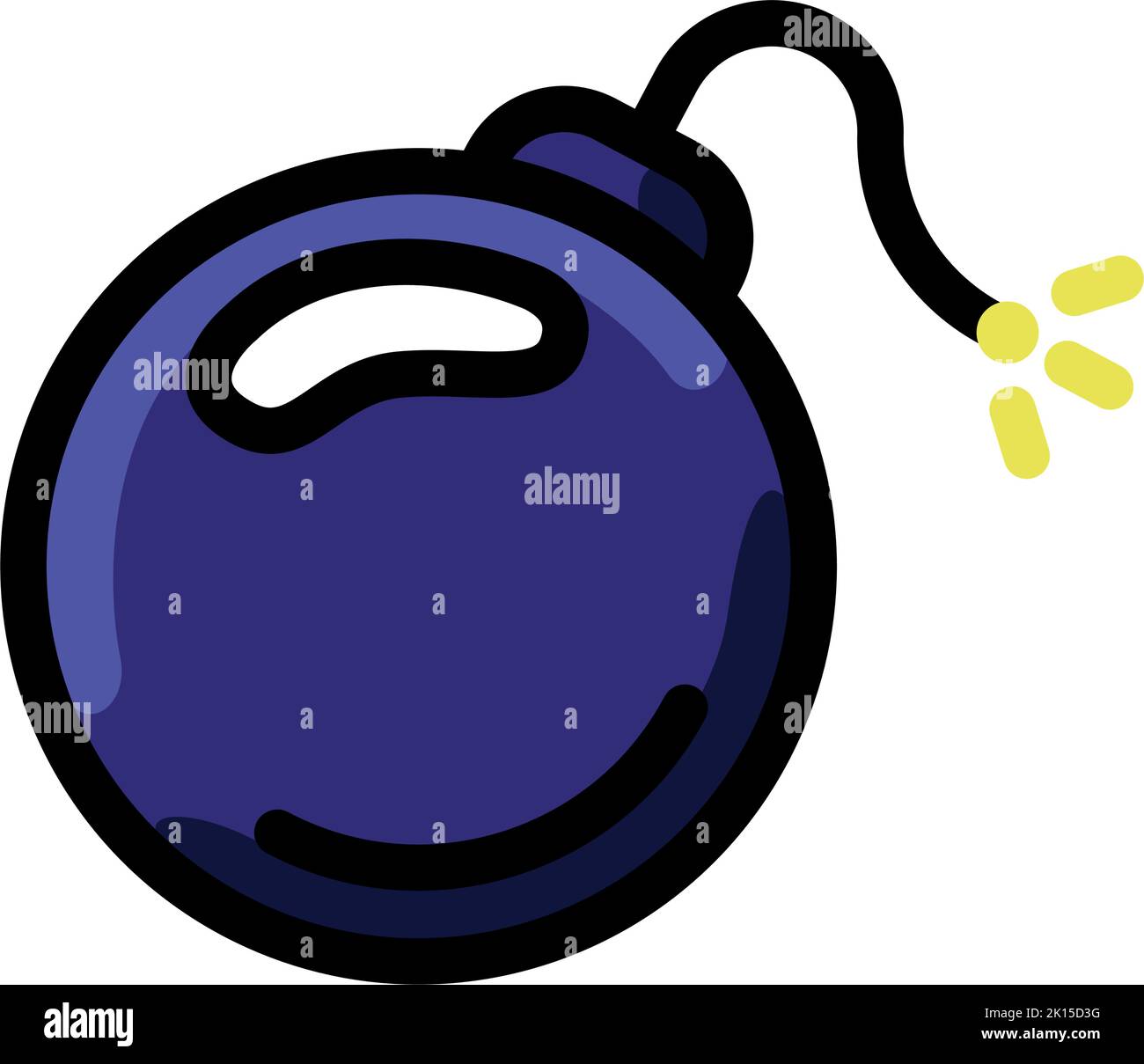 Isolated colored bomb videogame icon Flat design Vector Stock Vector