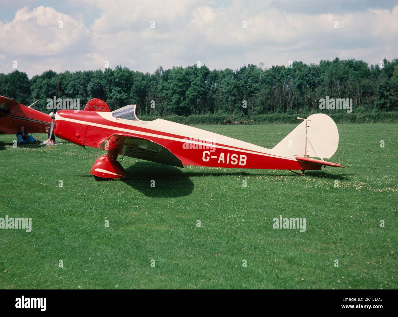 A Tipsy Trainer I aircraft, registered in the UK as G-AISB. Built in 1948. Stock Photo