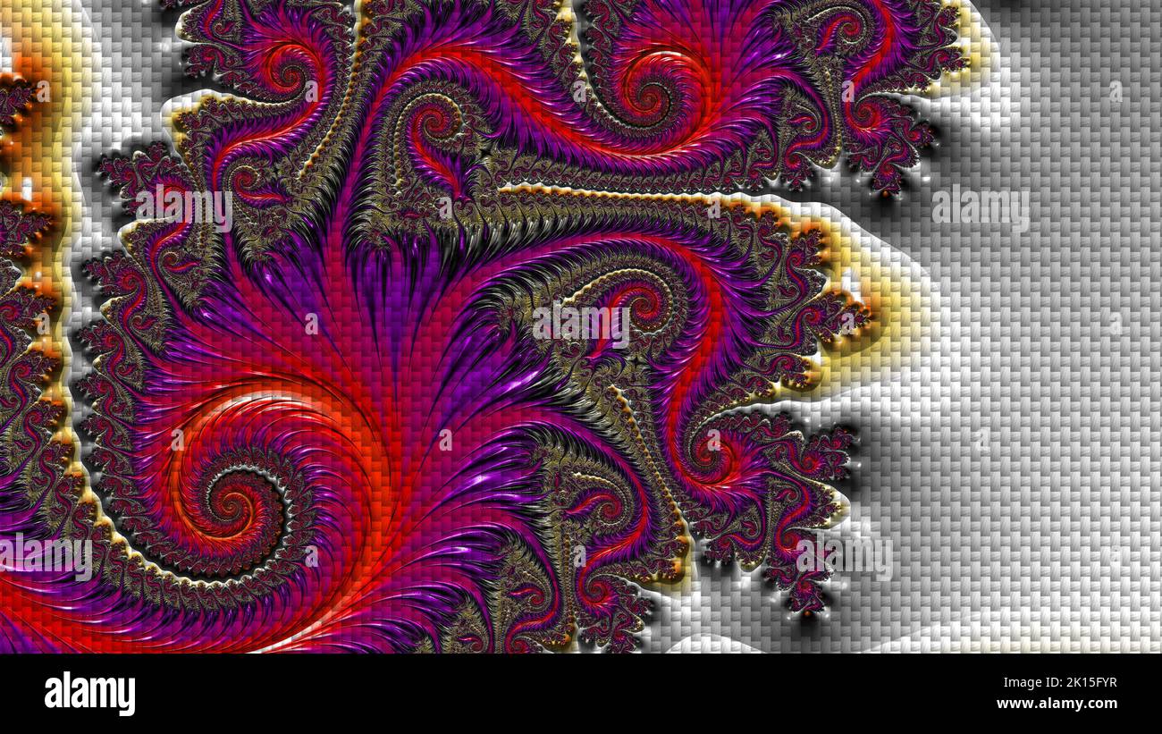 Abstract Computer generated Fractal design. A fractal is a never-ending ...