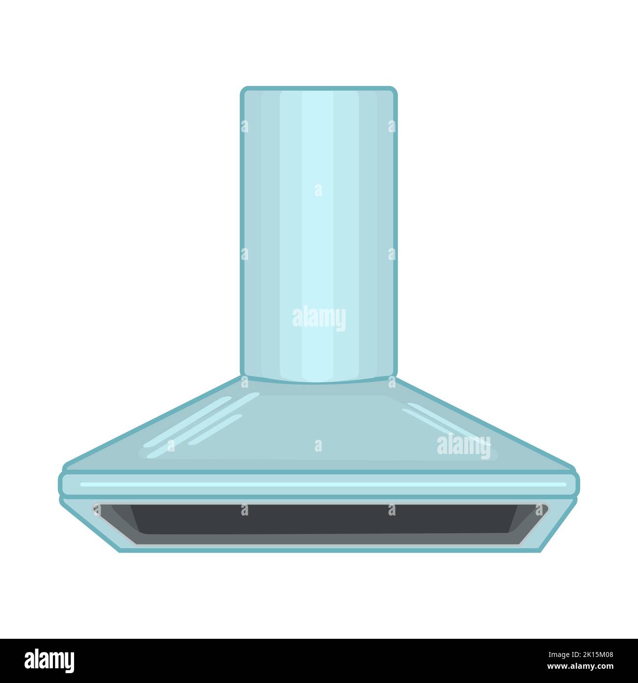 Range hood. Cooker hood metallic. Smell and steam extractor. Kitchen