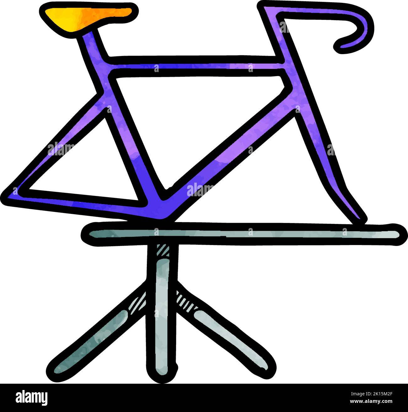 Watercolor style bicycle stand icon Stock Vector Image & Art Alamy