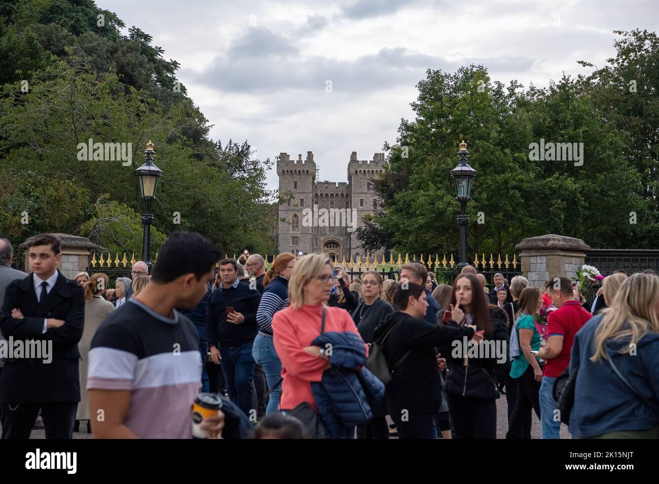 Windsor, Berkshire, UK. 15th September, 2022. Funeral preparations are