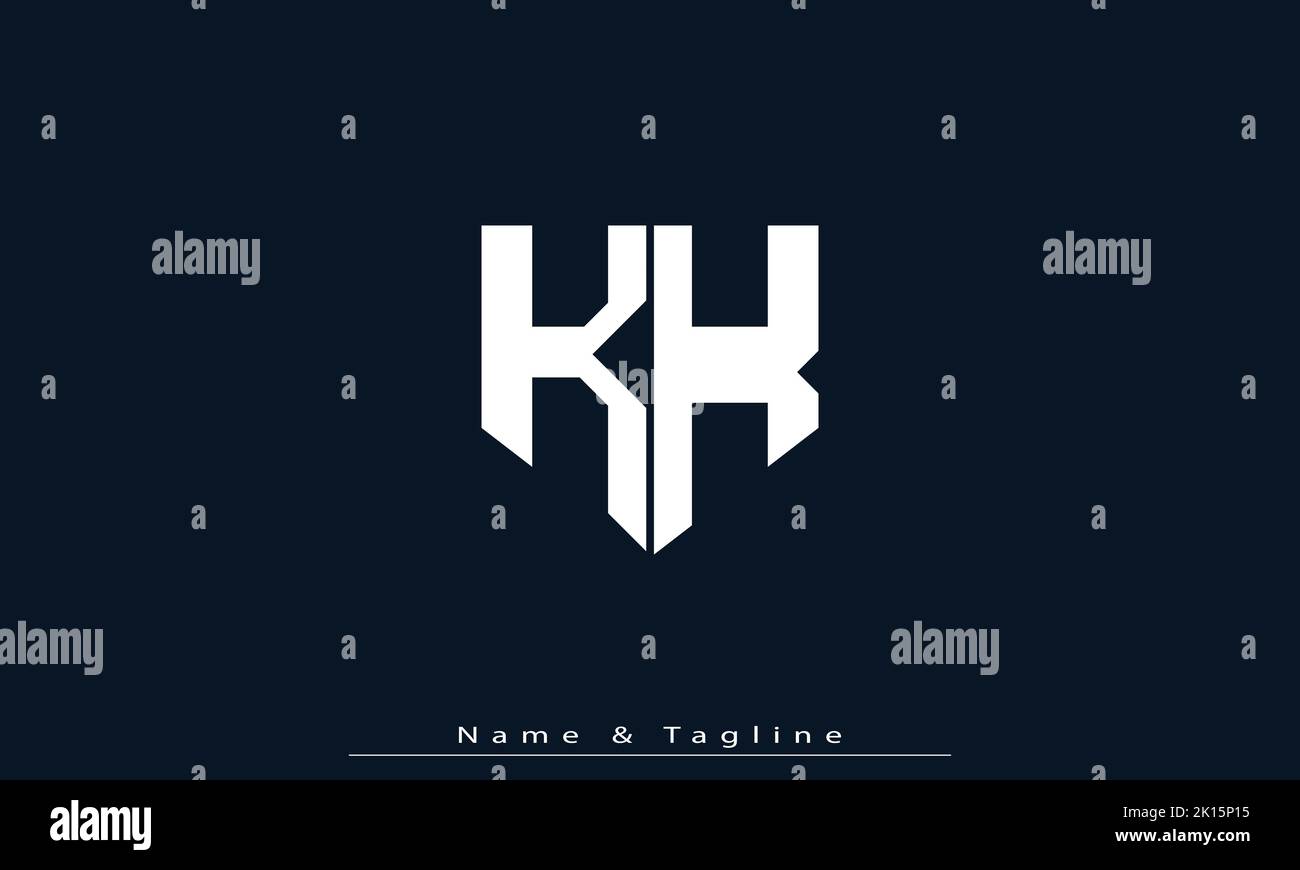 Alphabet letters Initials Monogram logo KK Stock Vector Image & Art - Alamy