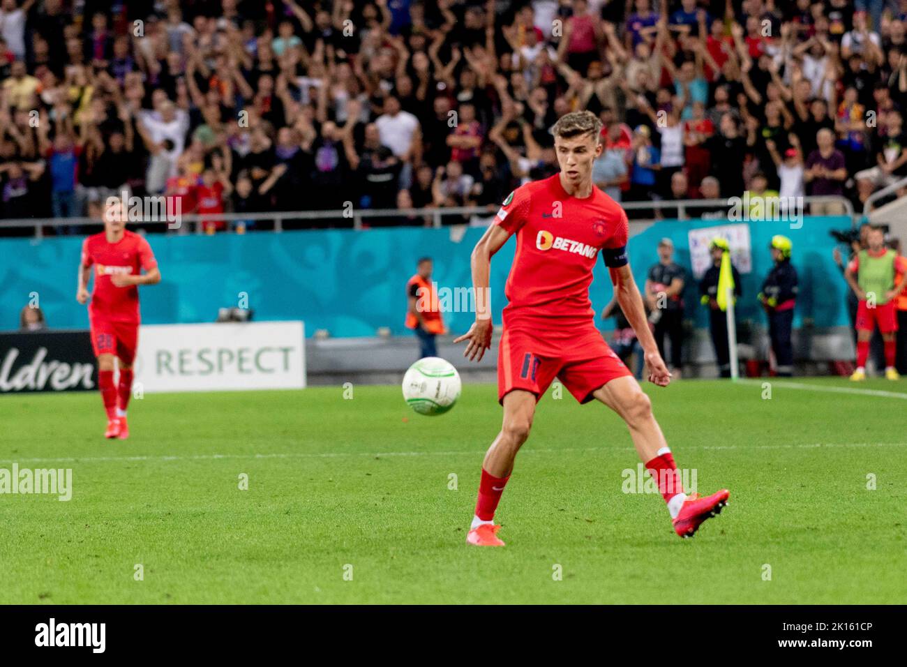 November 3, 2017: Constantin Budescu #11 (FCSB Bucharest) during the UEFA  Europa League 2017-2018, Group Stage, Groupe G game between FCSB Bucharest  (ROU) and Hapoel Beer-Sheva FC (ISR) at National Arena Stadium, Bucharest,  Romania