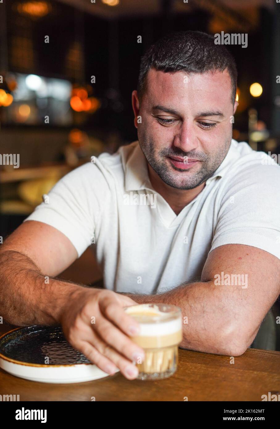 Middle Aged Man Sitting In A Bar Having Breakfast Stock Photo Alamy middle-aged-man-sitting-in-a-bar-having-breakfast-stock-photo-alamy