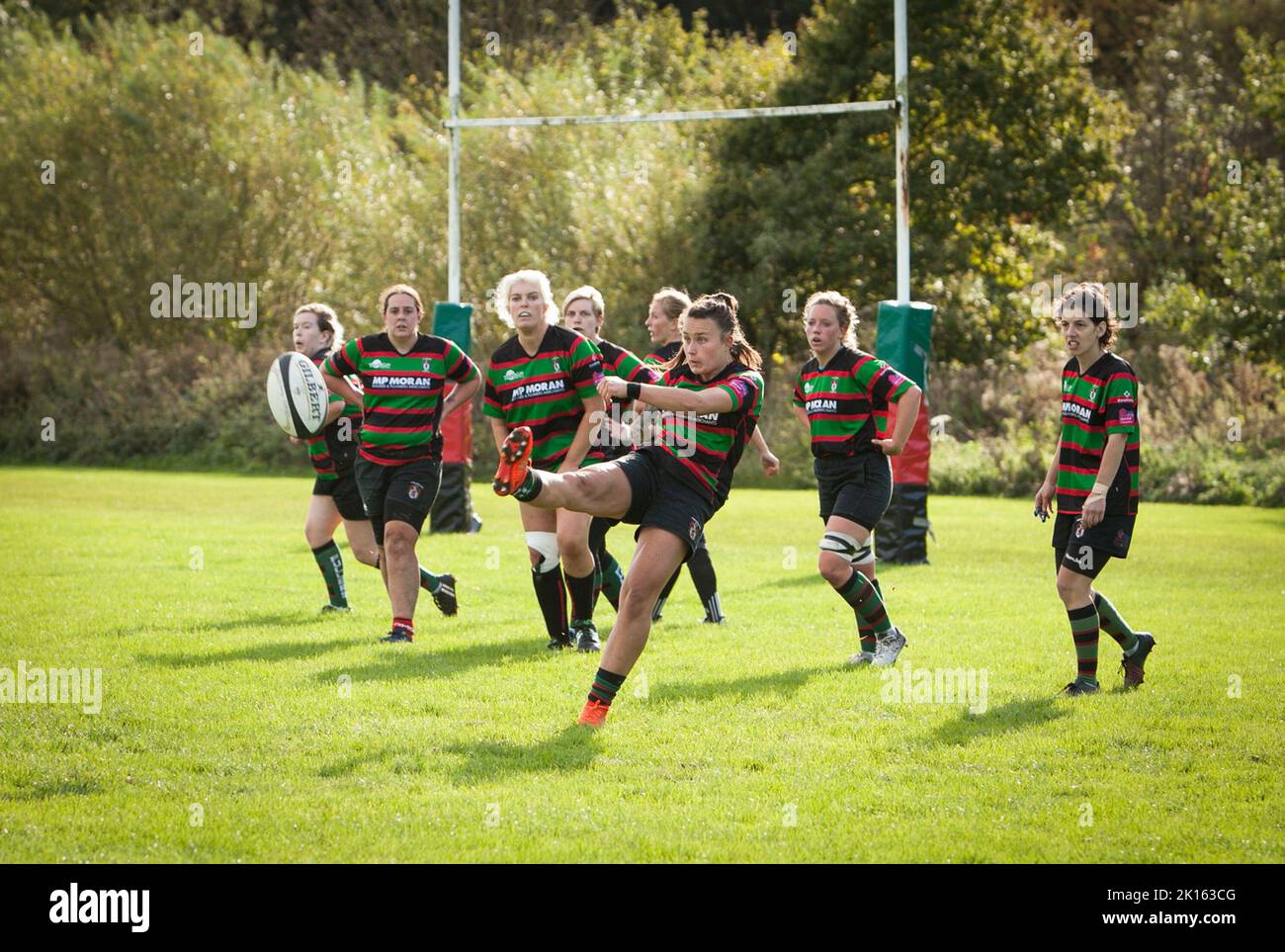 06/10/2019. WATFORD, UK. Womens Rugby at THE FULERIANS LADIES 1ST XV THE FULERIANS PLAY RUGBY AGAINST RAMS SIRENS LADIES Photo credit : © RICH BOWEN PHOTOGRAPHY Stock Photo
