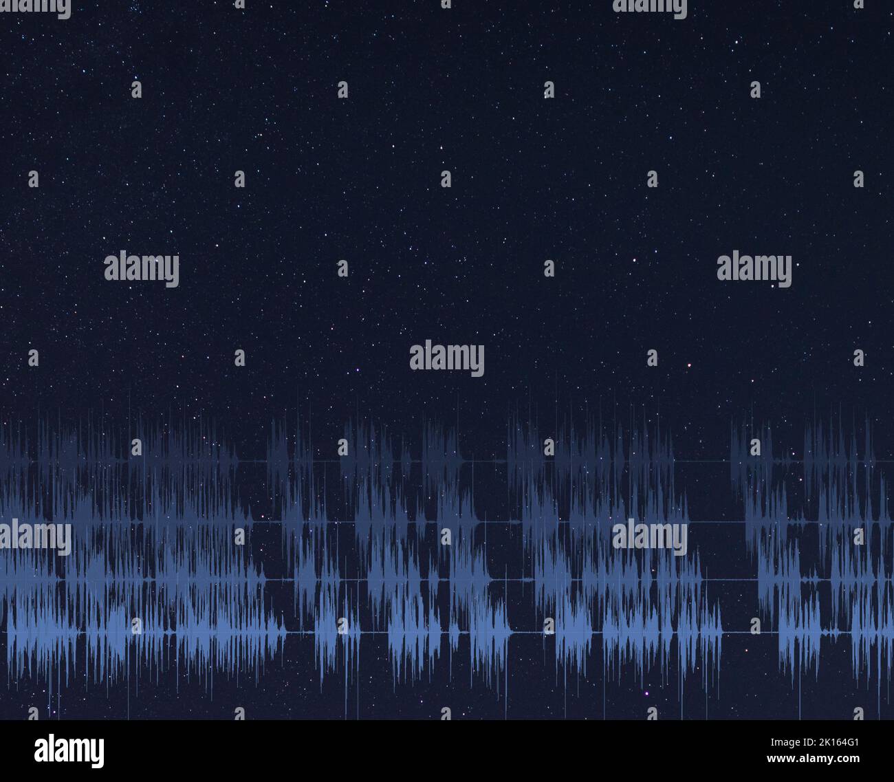 3D illustration of a repeating radio signal from somewhere in the