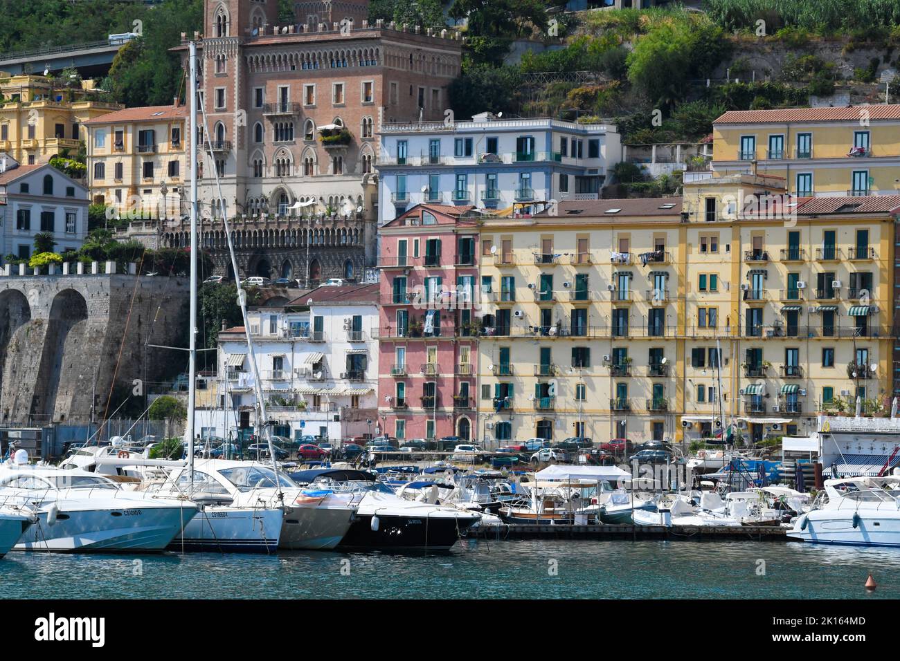 Italian Riviera Windows Colorful buidlings and Eurpoean windows on Amalfi Coast - Italy Stock ...