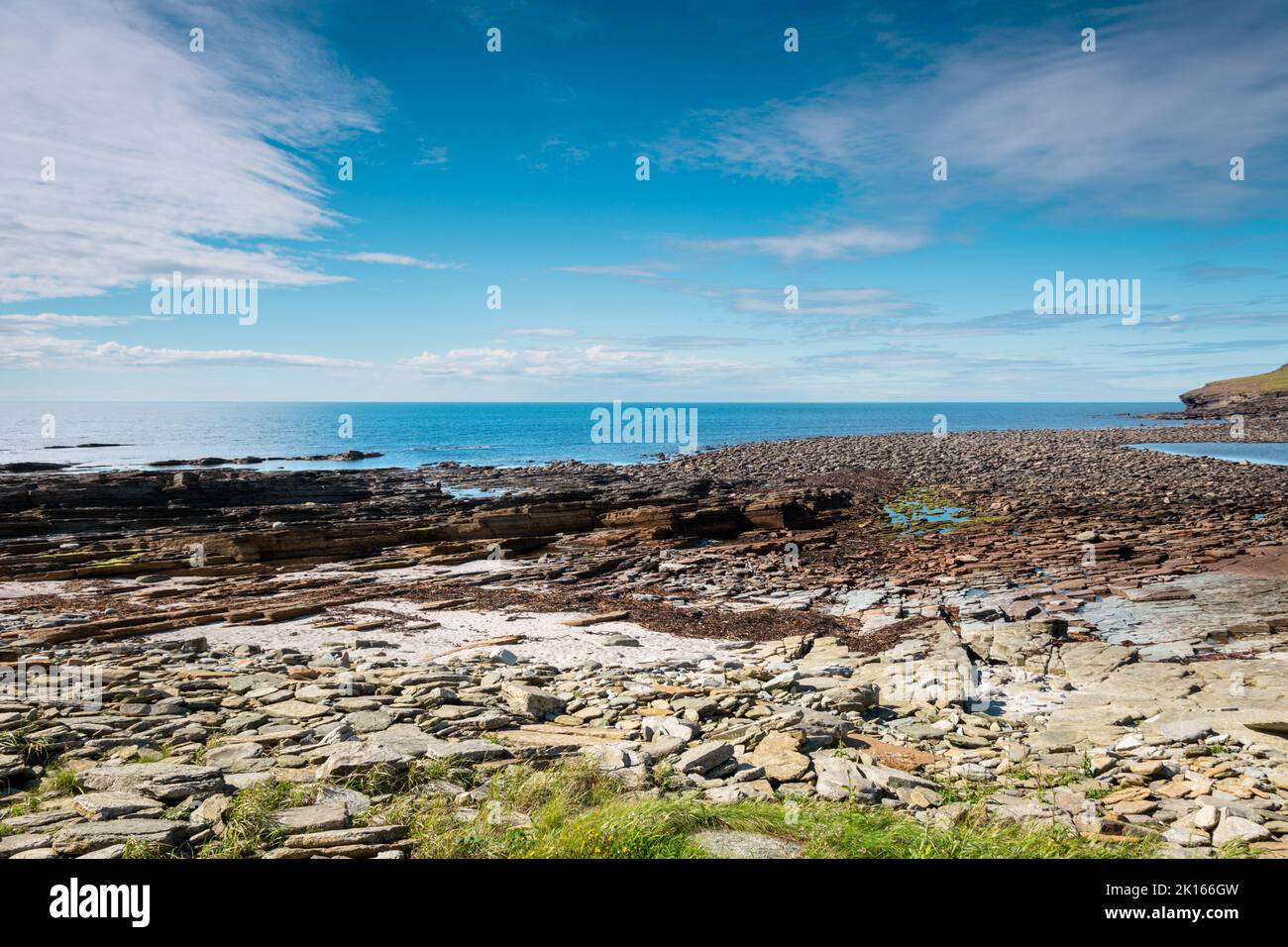 Coastal geological feature, Marwick, Orkney, UK Stock Photo