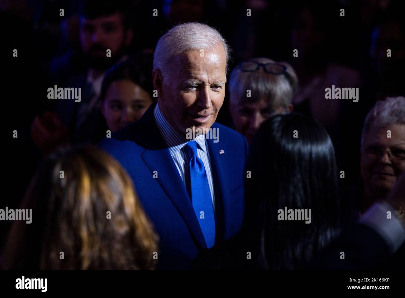 Washington DC, USA. 15th Sep, 2022. US President Joe Biden speak at the United We Stand Summit in the East Room of the White House in Washington, DC, USA on September 15, 2022. Credit: Sipa US/Alamy Live News Stock Photo