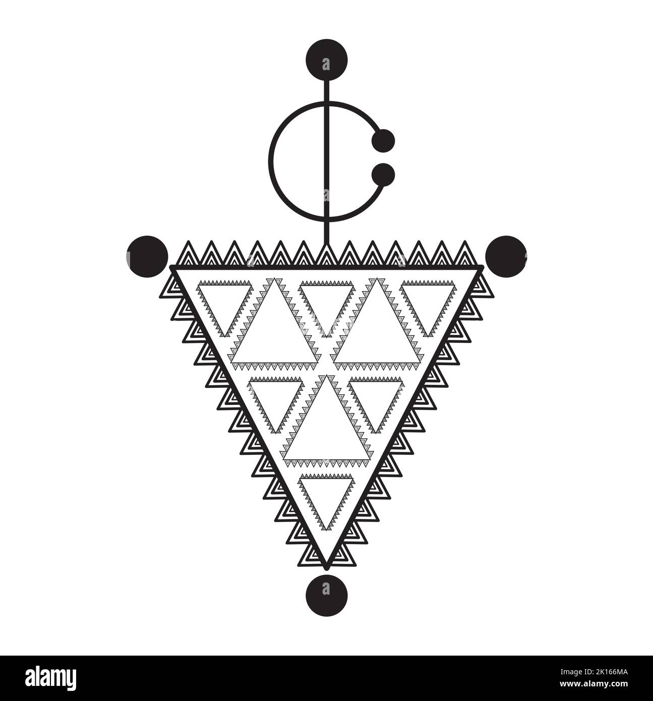 Vector Illustration Of Tazerzit The Berber Jewelery Symbol Amazigh