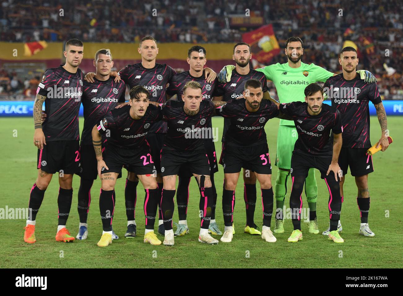 Rome, Italy ,September 15th , 2022 Pictured left to right,Roma’s ...
