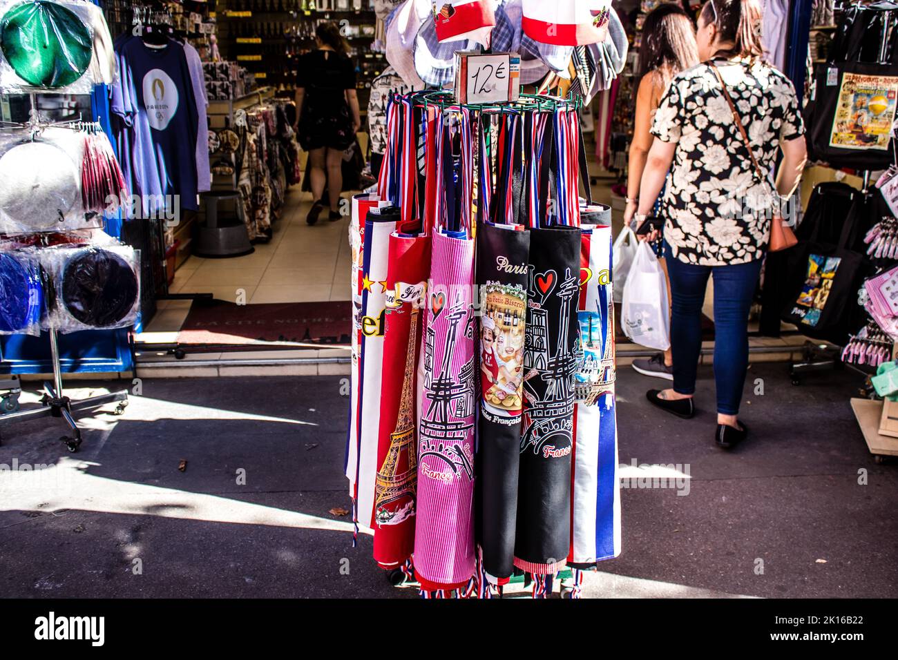 Paris, France - September 14, 2022 Decorative objects and various gift ...