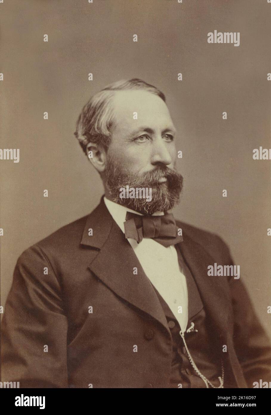 Portrait of William Smith Clark (1826 – 1886), American professor of chemistry, botany and zoology, a colonel during the American Civil War, and a leader in agricultural education. Stock Photo