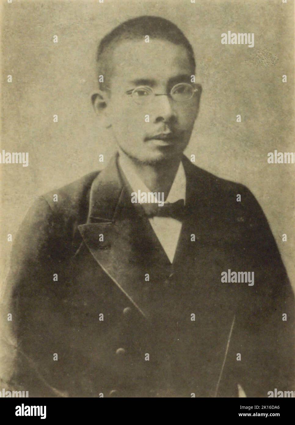 Portrait of Jahana Noboru (1865 -1908),an official in the government of Japan's Okinawa Prefecture, and an Okinawan rights activist. Stock Photo