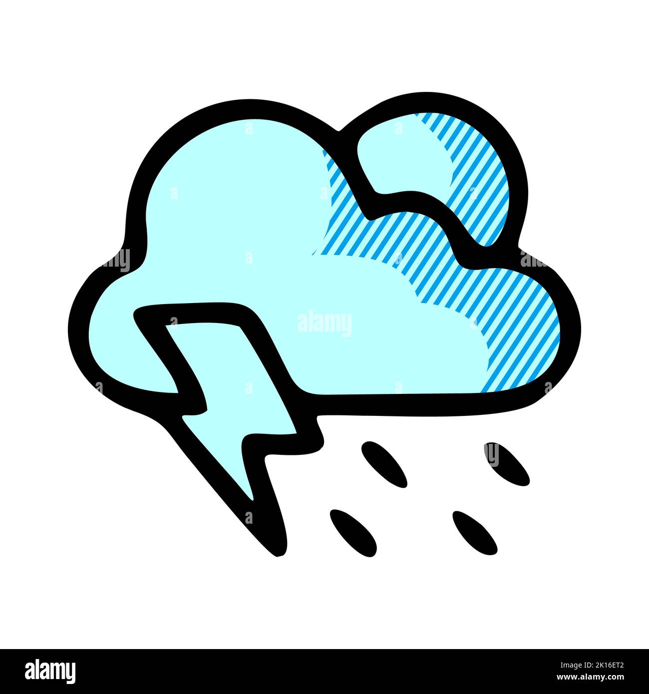 storm icon isolated on white background from weather collection. storm