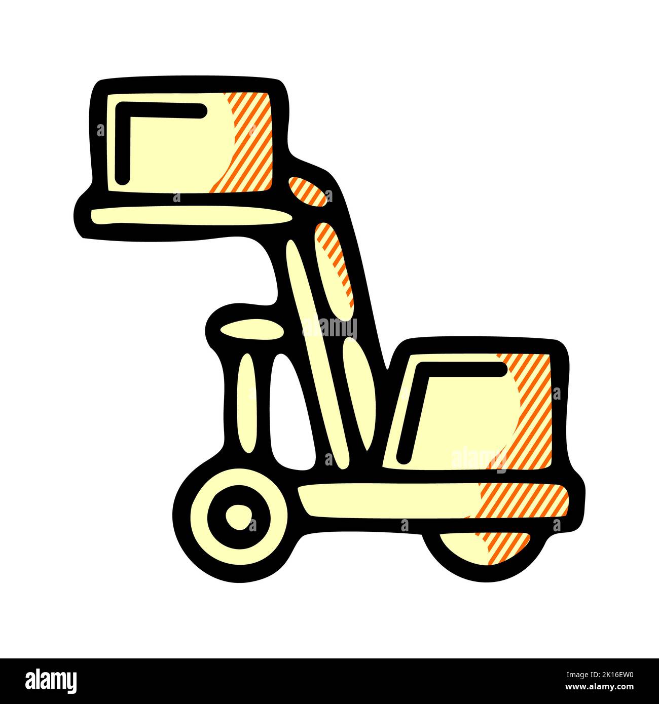 ladder icon isolated on white background from airport collection. ladder icon trendy and modern ladder symbol for logo, web, app, UI. ladder icon simp Stock Photo