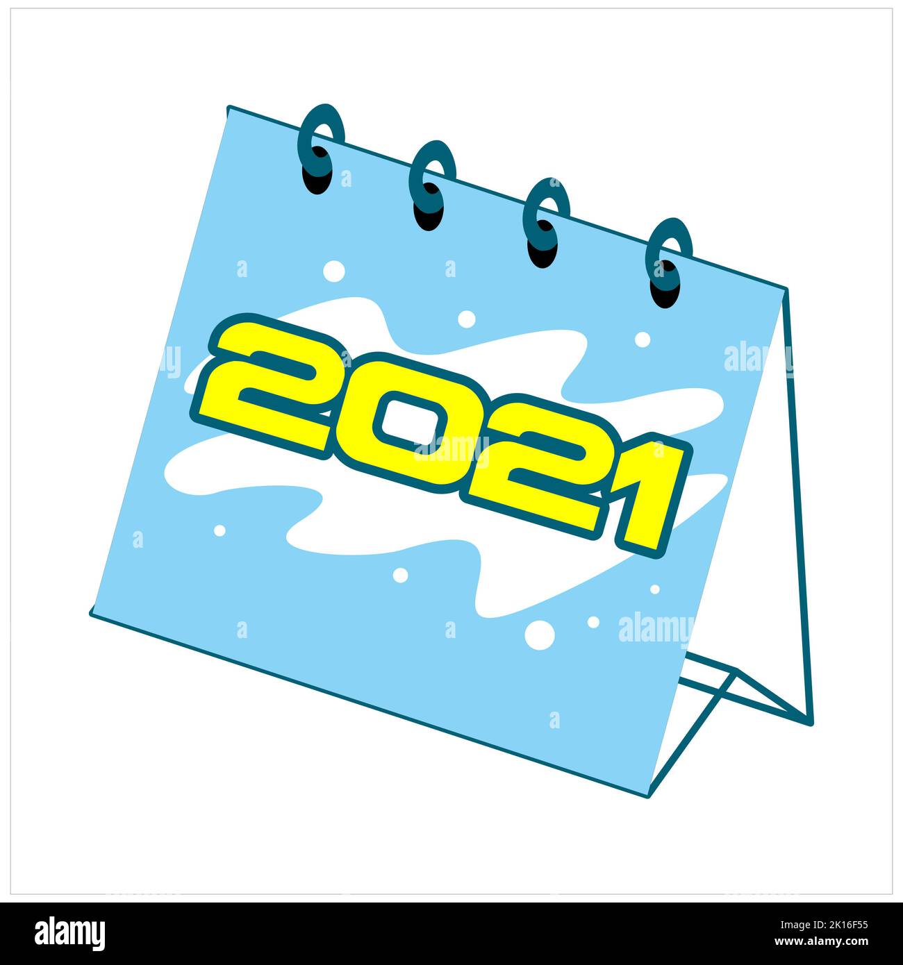 New Year 2021 calendar. Happy new year 2021 calendar vector. Number ...