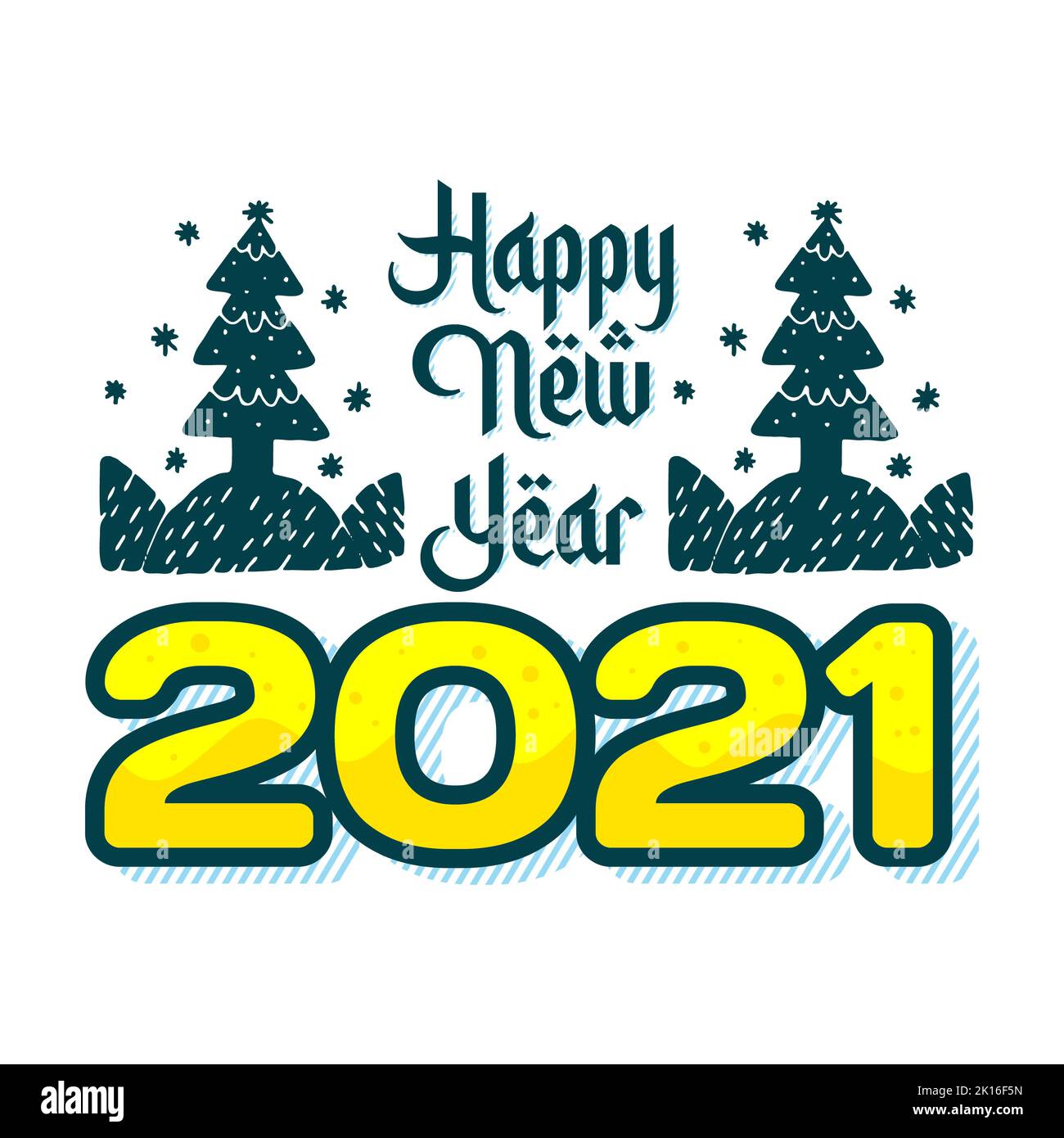 New Year 2021. Happy new year 2021 vector. Number 2021 concept in the