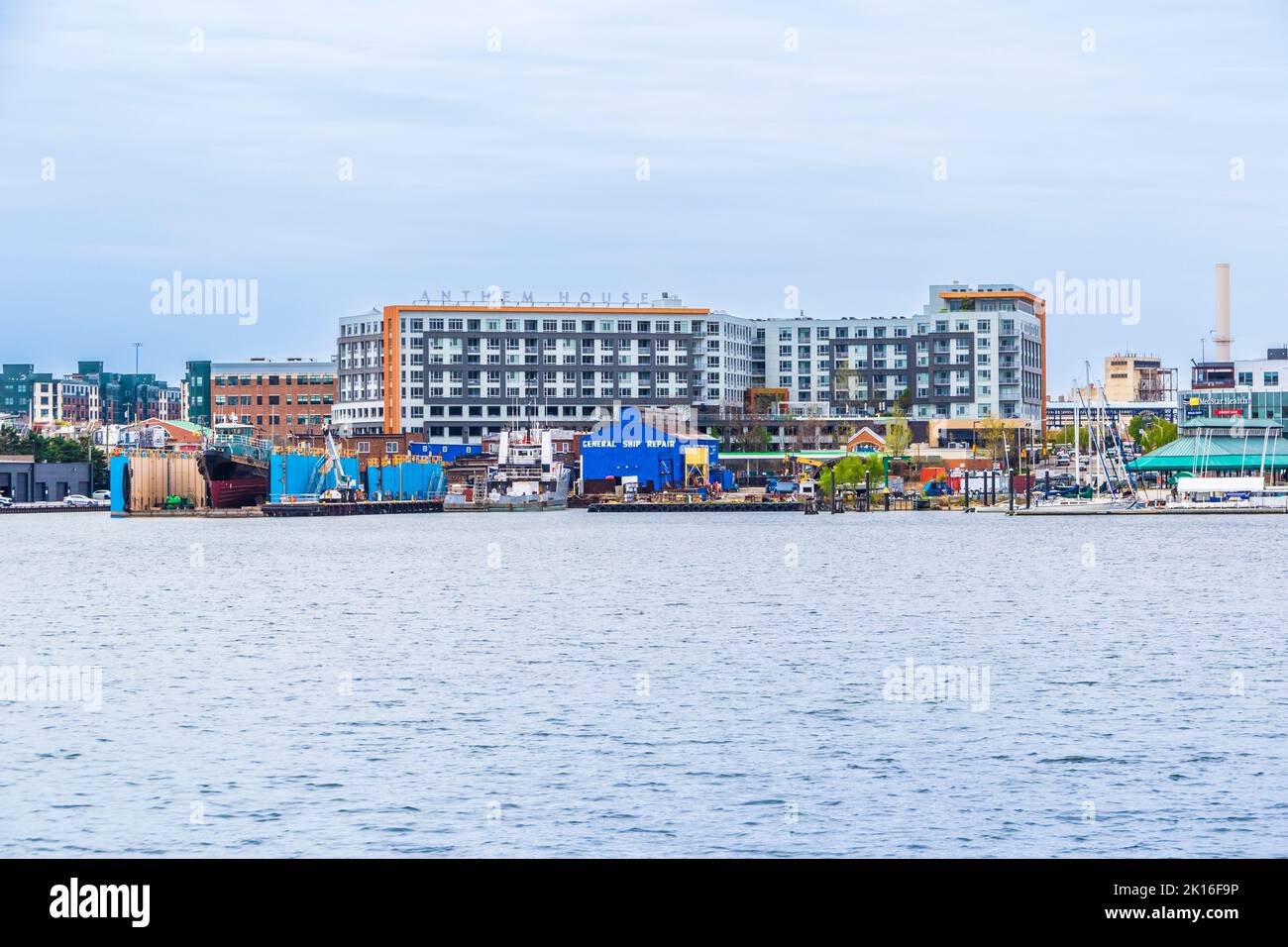 Anthem House luxury apartments in Baltimore Inner Harbor, Baltimore, Maryland. Stock Photo