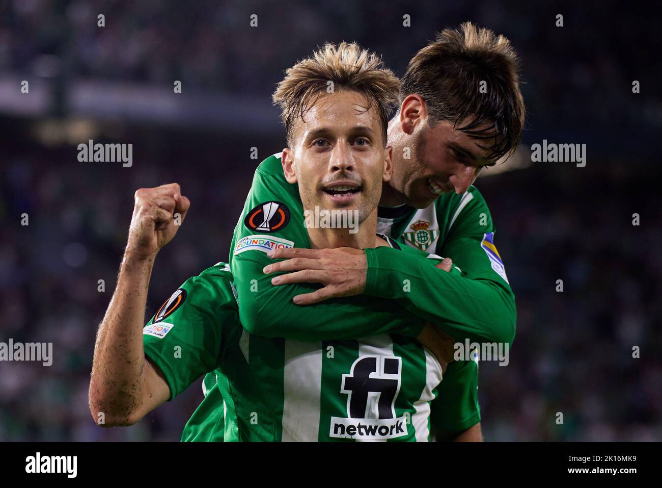 Seville, Spain. 15th Sep, 2022. Sergio Canales Of Real Betis Celebrate ...