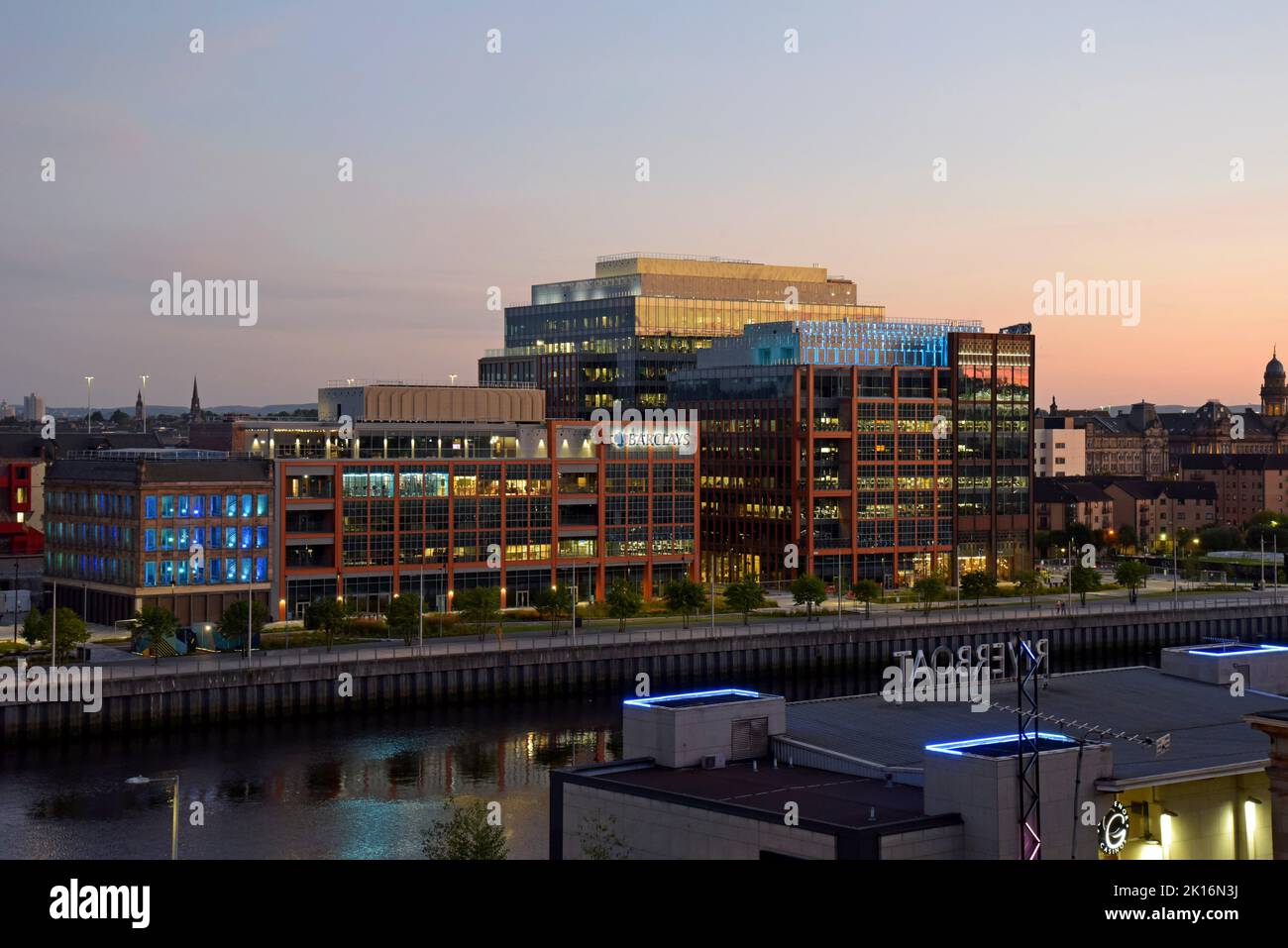 Barclays Bank corporate offices and Glasgow campus in Cylde Place