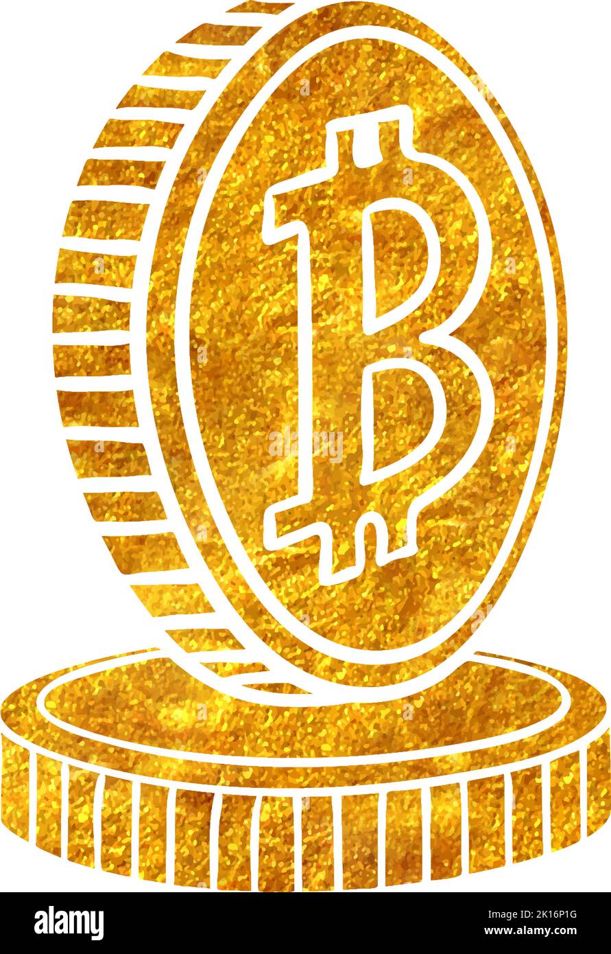 1 BTC Gold Folien Banknote Bitcoin 1 BTC Gold Foil Banknote - Crypto  Currency Blockchain Bitcoin Münze