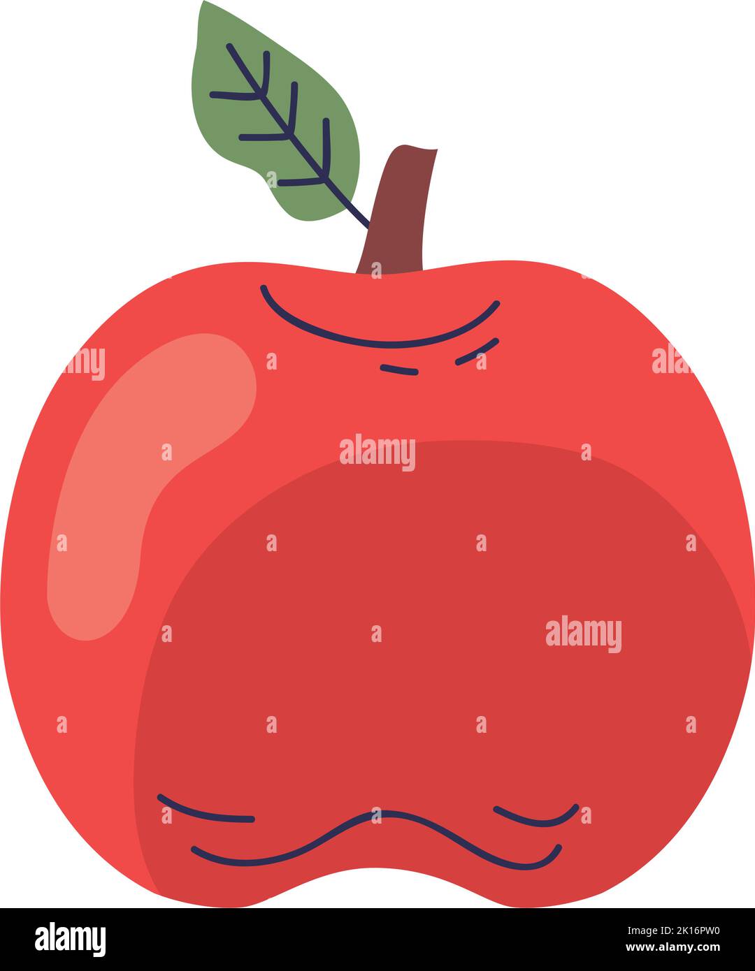 apple fresh fruit healthy icon Stock Vector Image & Art - Alamy