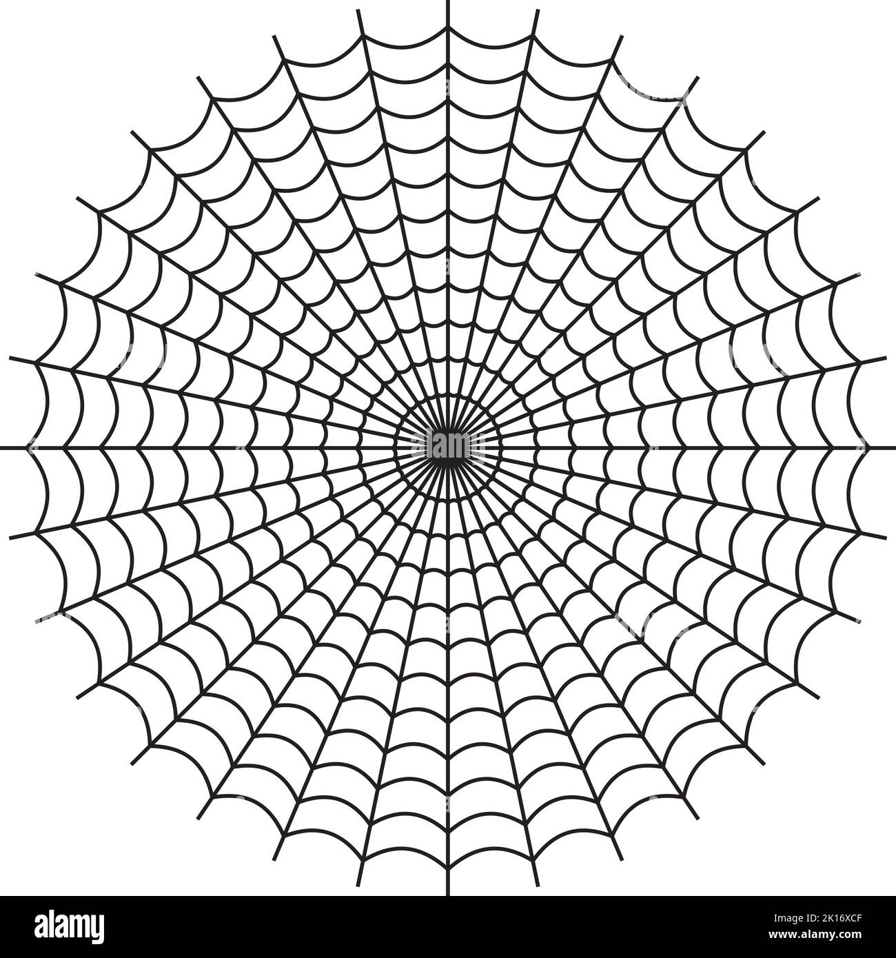 Spider cobweb. Halloween design element. Flat vector Stock Vector