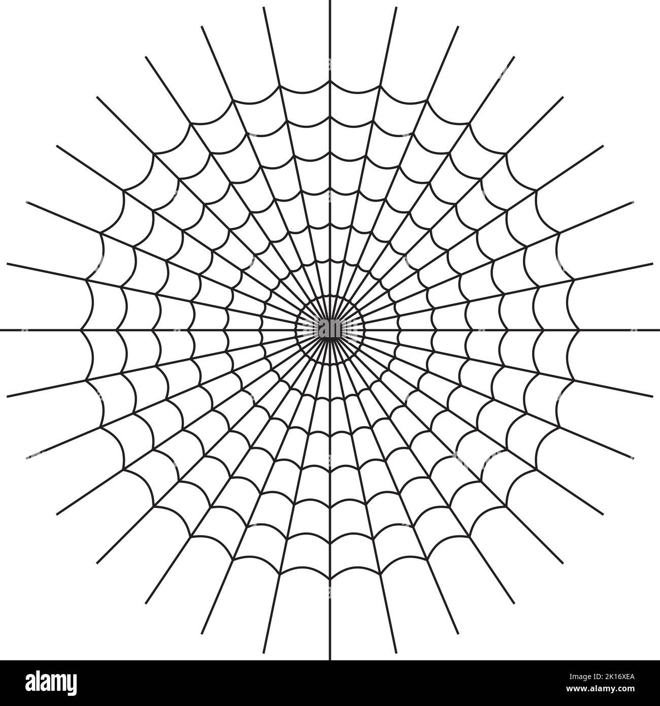 Spider cobweb. Halloween design element. Flat vector Stock Vector Image ...