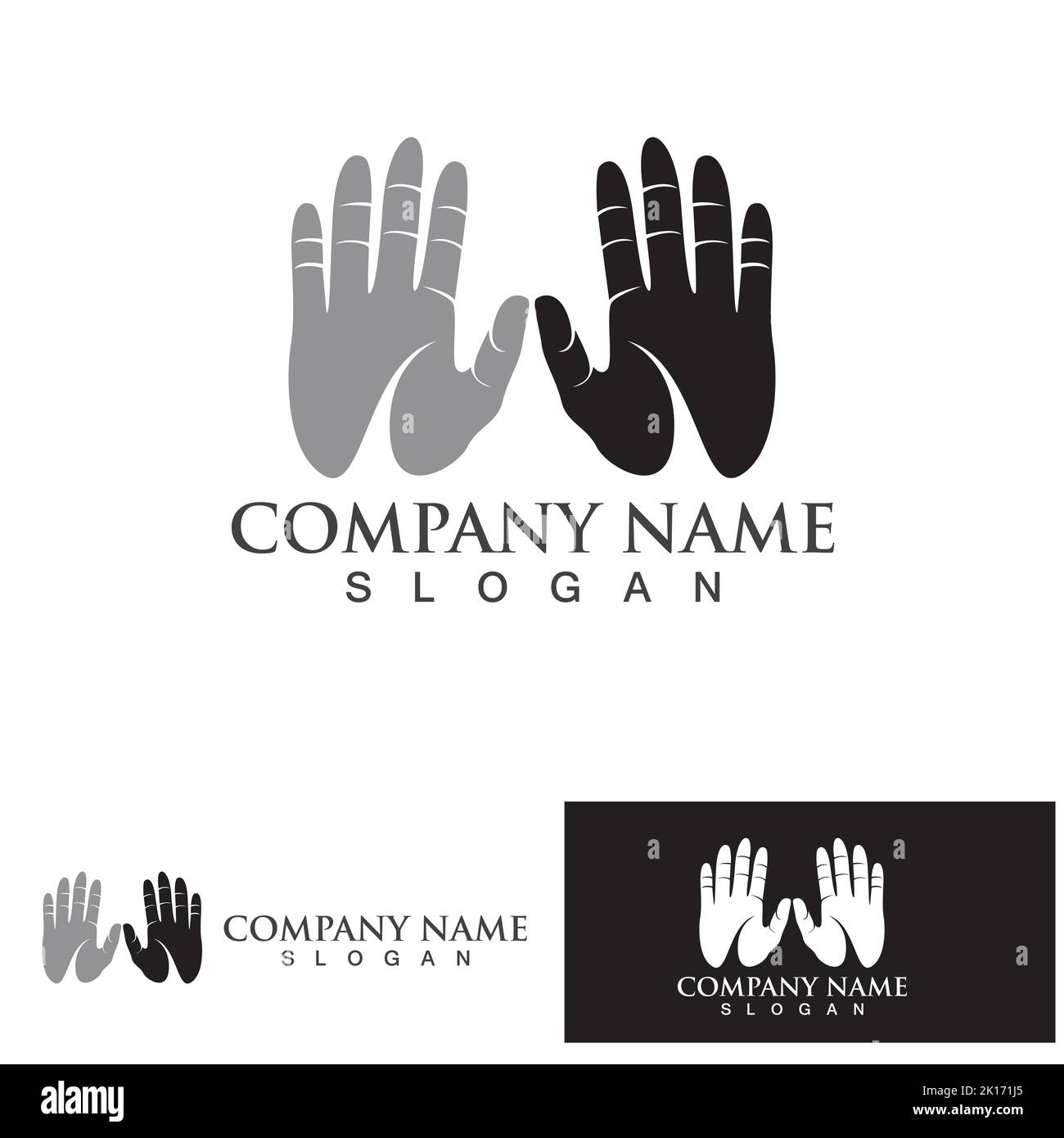 Hand hope logo and symbol vector template Stock Vector Image & Art - Alamy